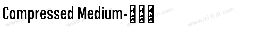 Compressed Medium字体转换